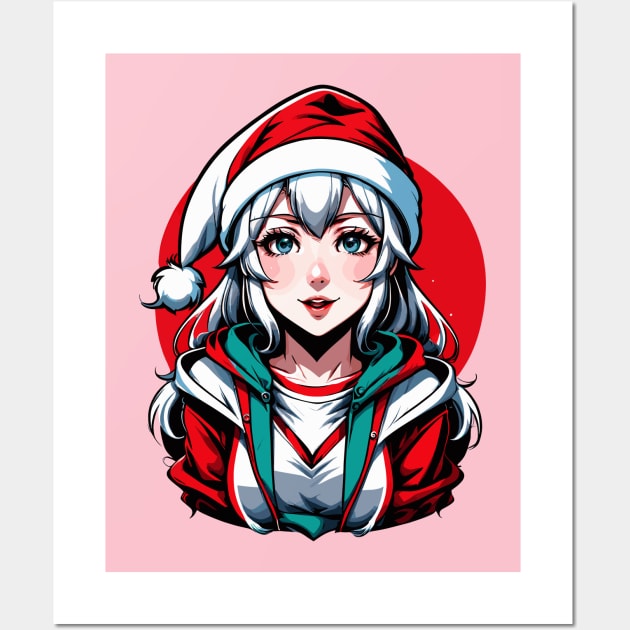 Anime girl xMas Wall Art by BYVIKTOR